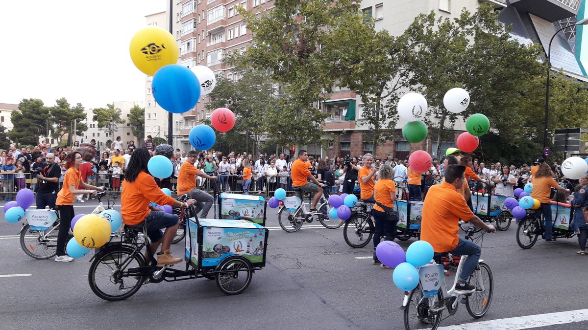 Bicicletas de carga en un evento urbano